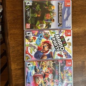4 Nintendo switch games